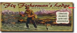 Antique looking vintage sign for fly fisherman customized for you.