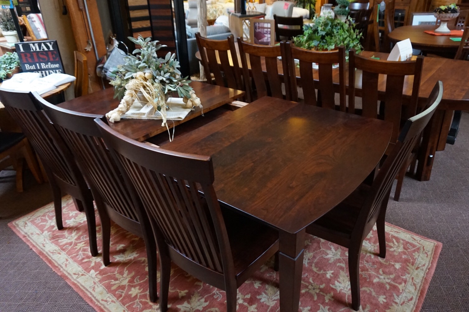 cherry wood dining room set